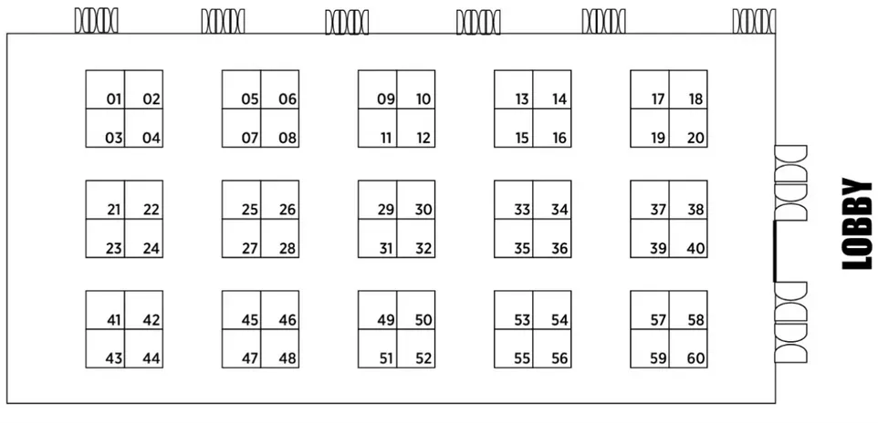 Mapa de la exposición